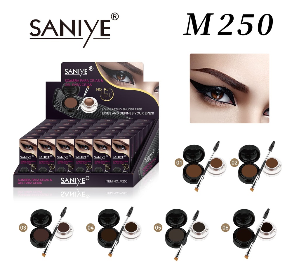 Gel + polvo para cejas