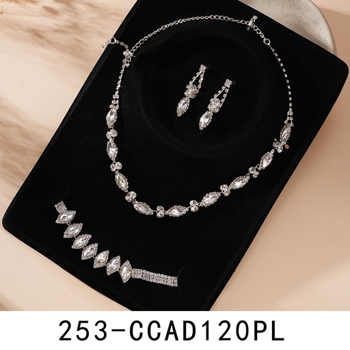 [253-CCAD120PL] collar y aro y pulsera