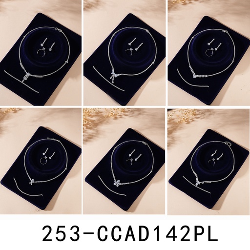 [253-CCAD142PL] collar y aro y pulsera y anillo