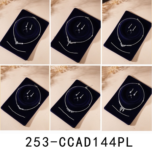 [253-CCAD144PL] collar y aro y pulsera y anillo